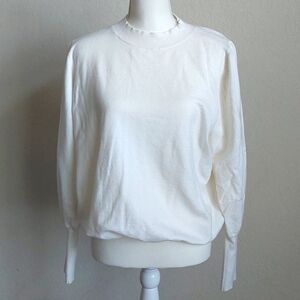 White long sleeve sweater